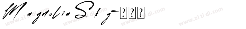 Magnolia Sky字体转换